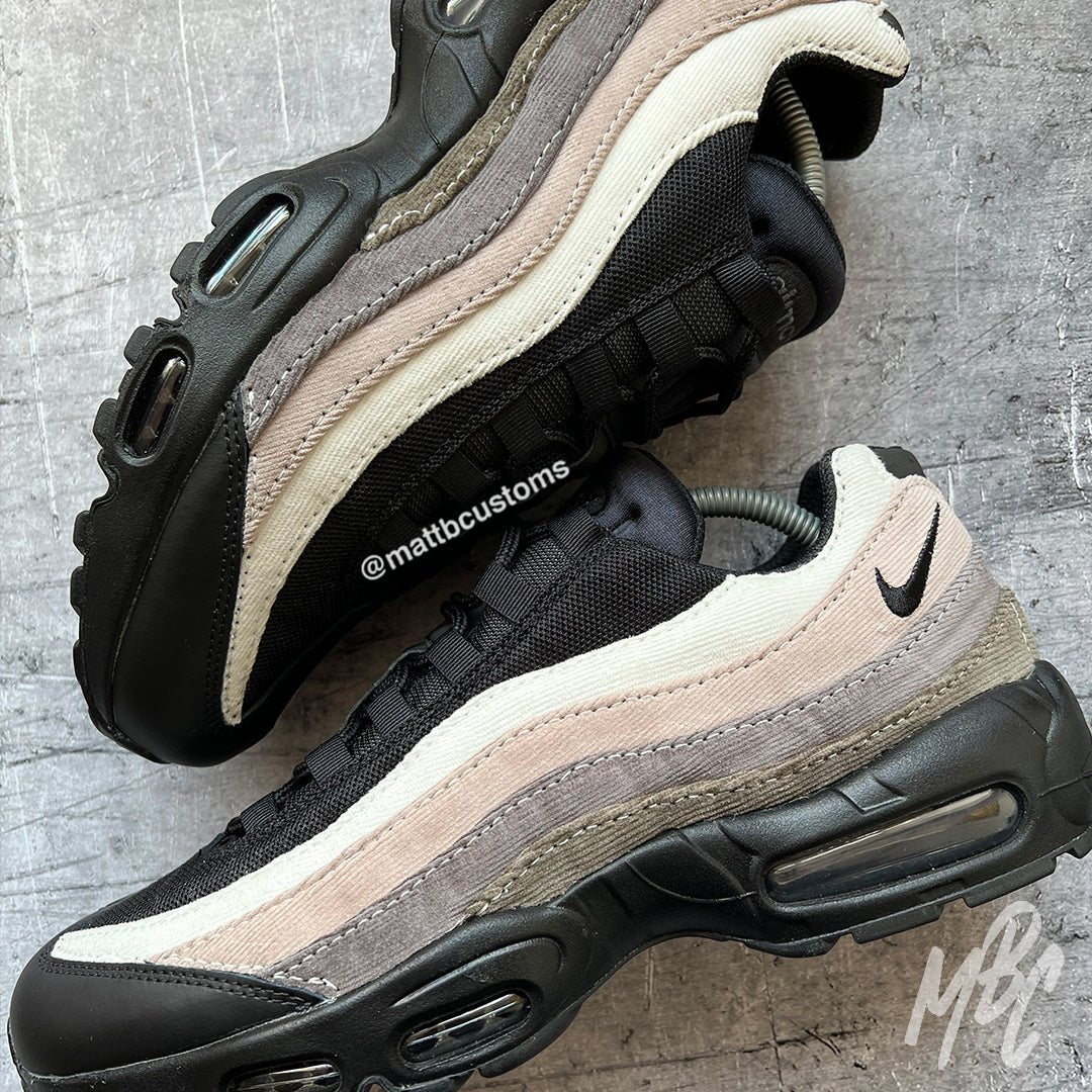 Corduroy Cut & Sew - Air Max 95 Custom Nike Sneakers