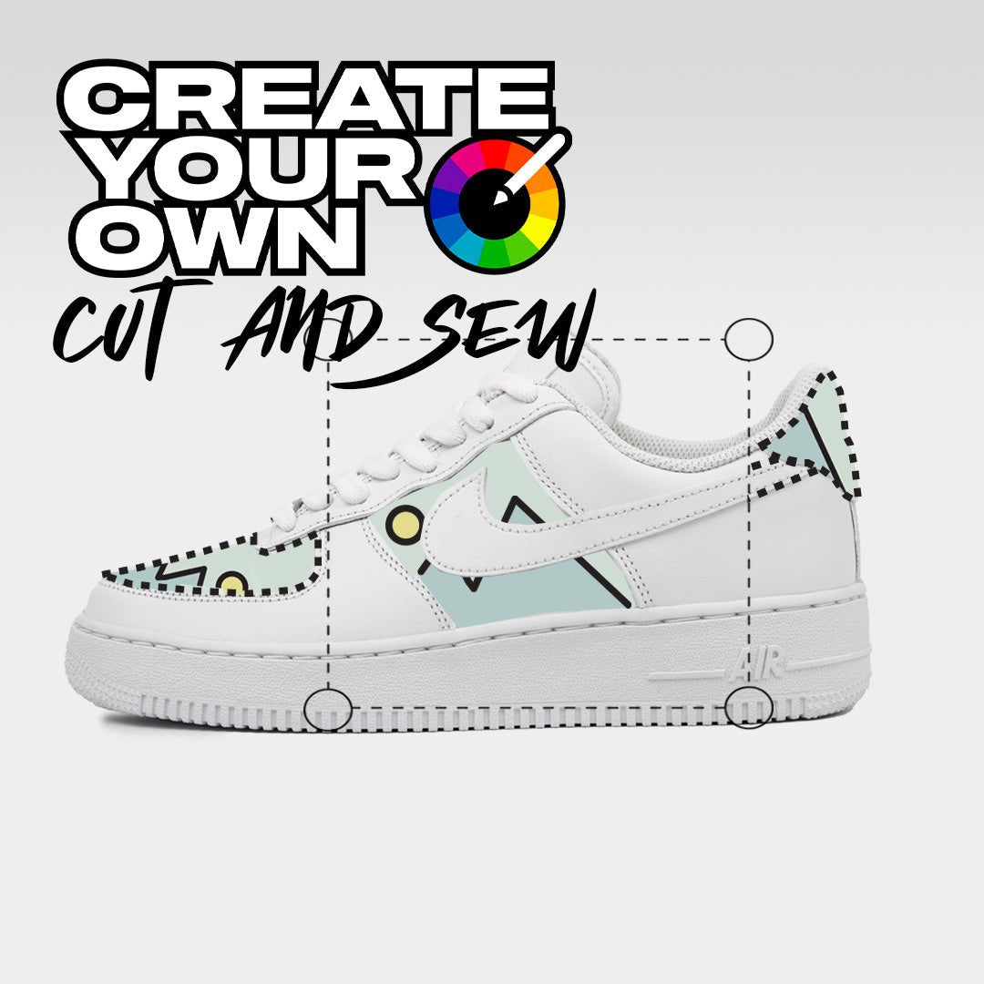 Cut Sew Design Custom Nike Air Force Trainers – MattB Customs
