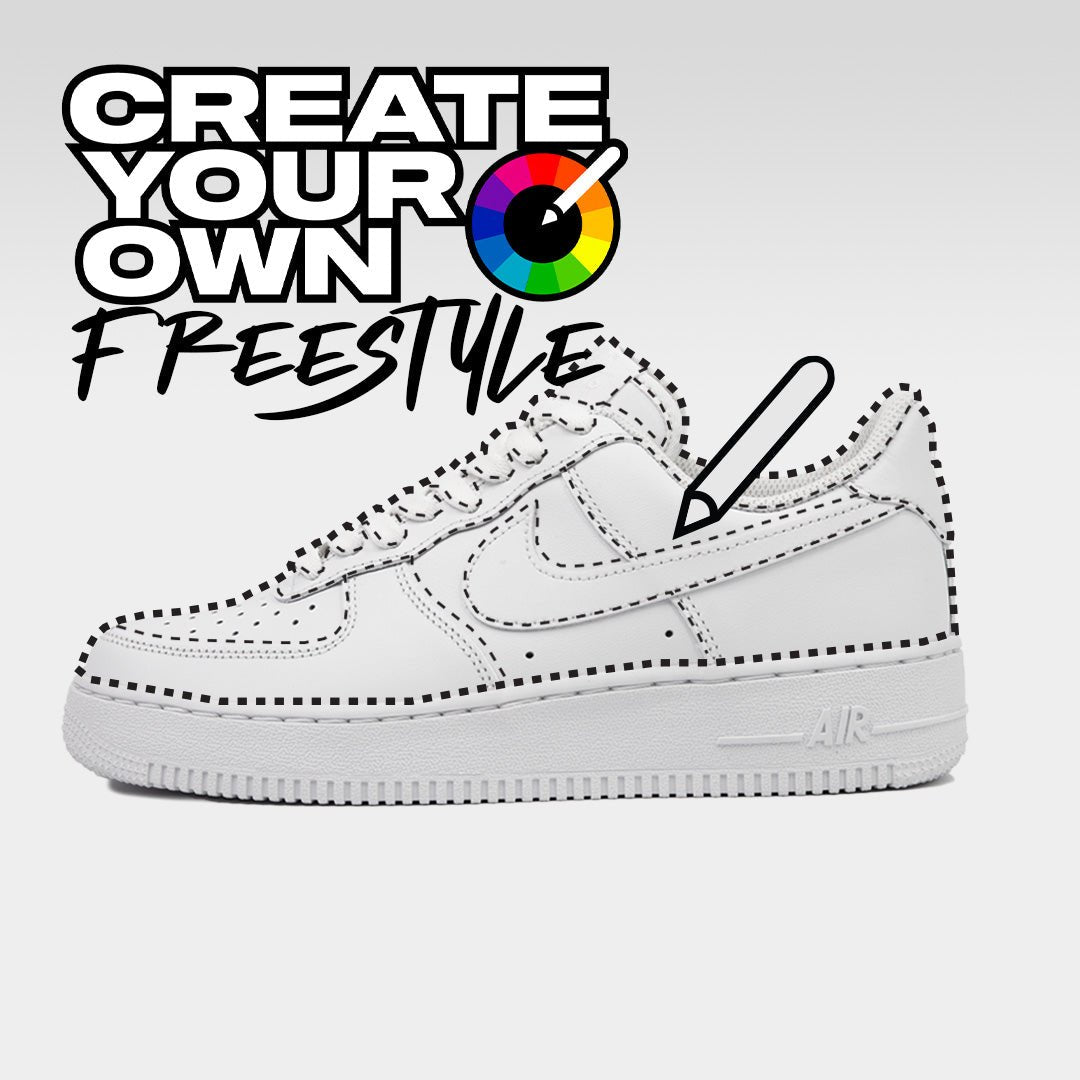 Cut & Sew Design - Custom Nike Air Force 1 Trainers – MattB Customs