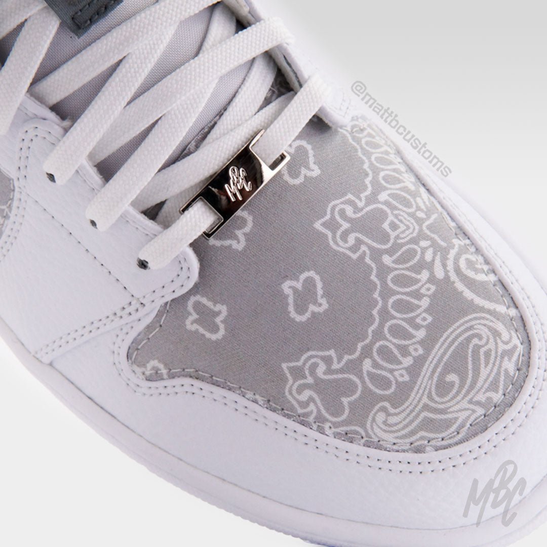Grey Bandana - Jordan 1 Low | UK 11 Nike Sneakers