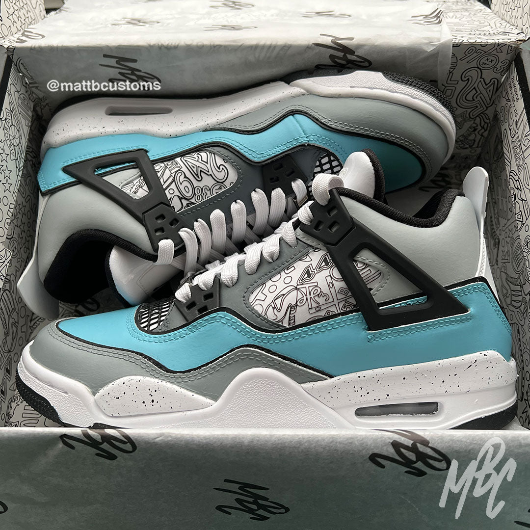Ice Blue Colourway - Jordan 4 | UK 4 Nike Sneakers