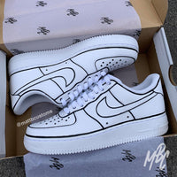 Illustration - Air Force 1 Custom Nike Sneakers