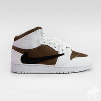 Mocha Suede Reverse Swoosh - Jordan 1 Mid | UK 6 Nike Sneakers