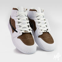 Mocha Suede Reverse Swoosh - Jordan 1 Mid | UK 6 Nike Sneakers