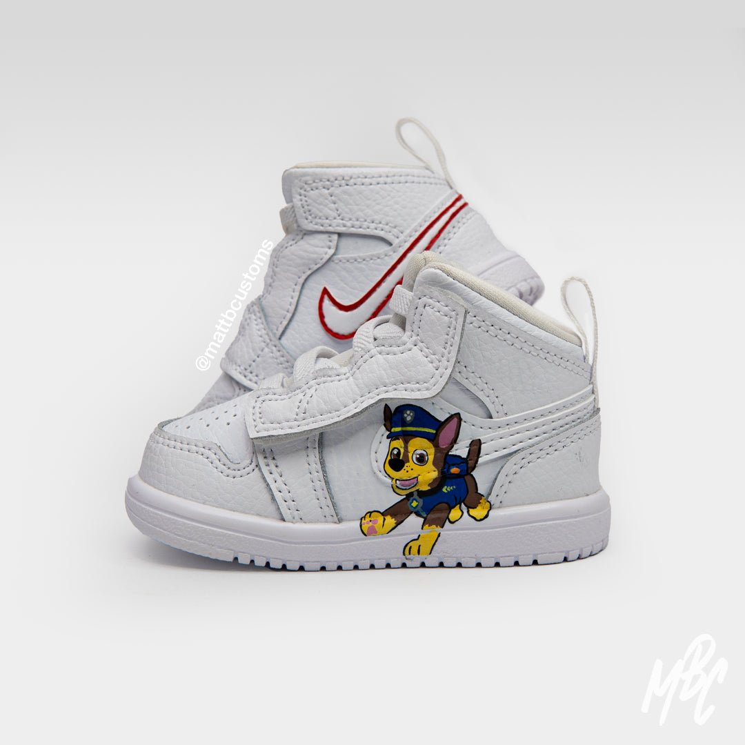 Paw Patrol - Jordan 1 Mid Toddler - UK 3.5 TDL Nike Sneakers