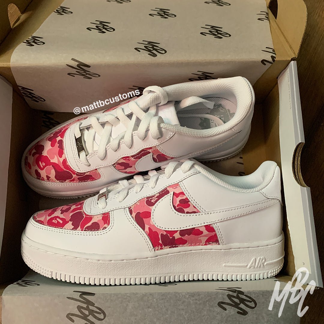 Pink Bape - Air Force 1 | UK 6 Nike Sneakers