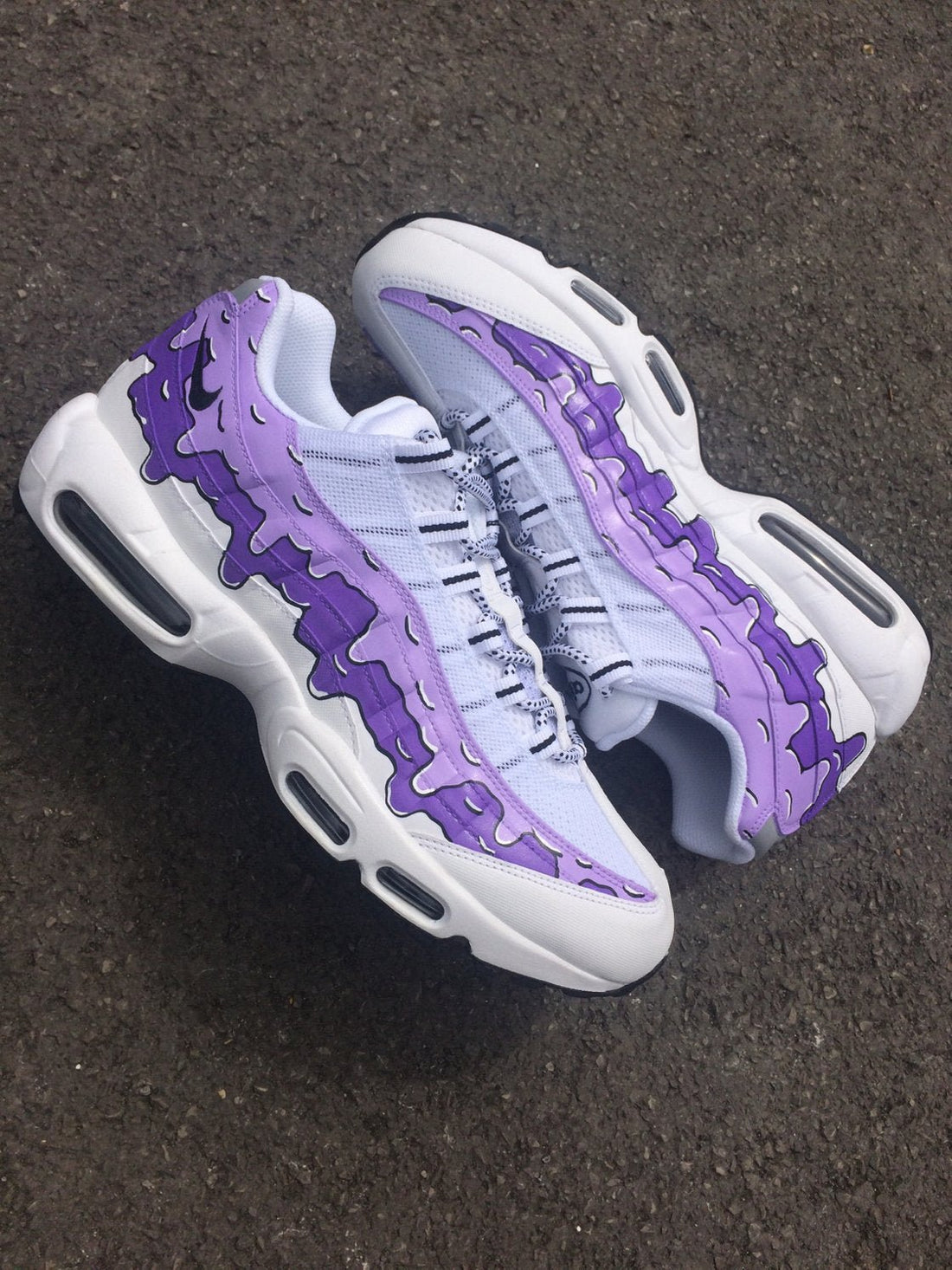 Purple Dripping - Air Max 95 Custom Nike Sneakers