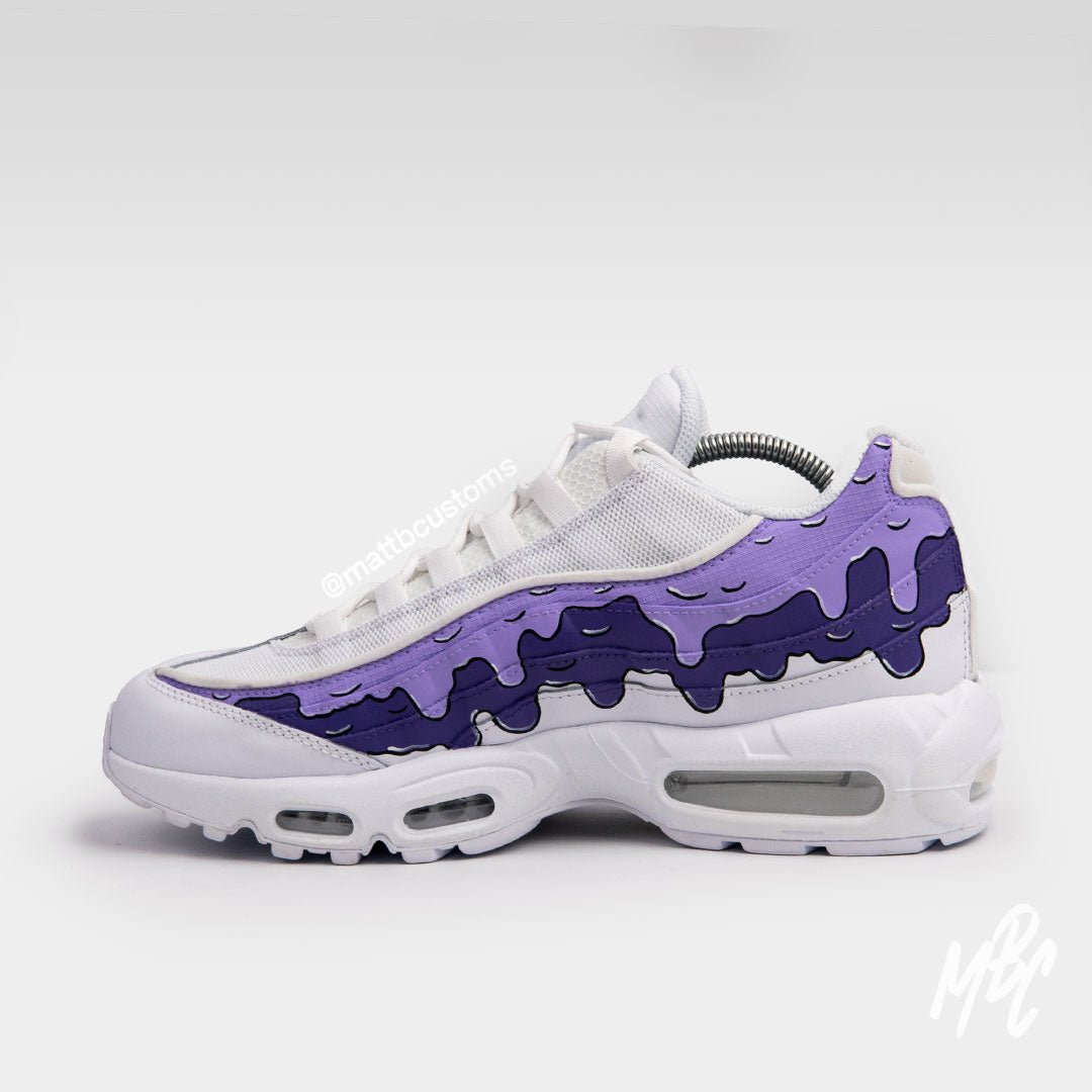 Purple Dripping - Air Max 95 Custom Nike Sneakers