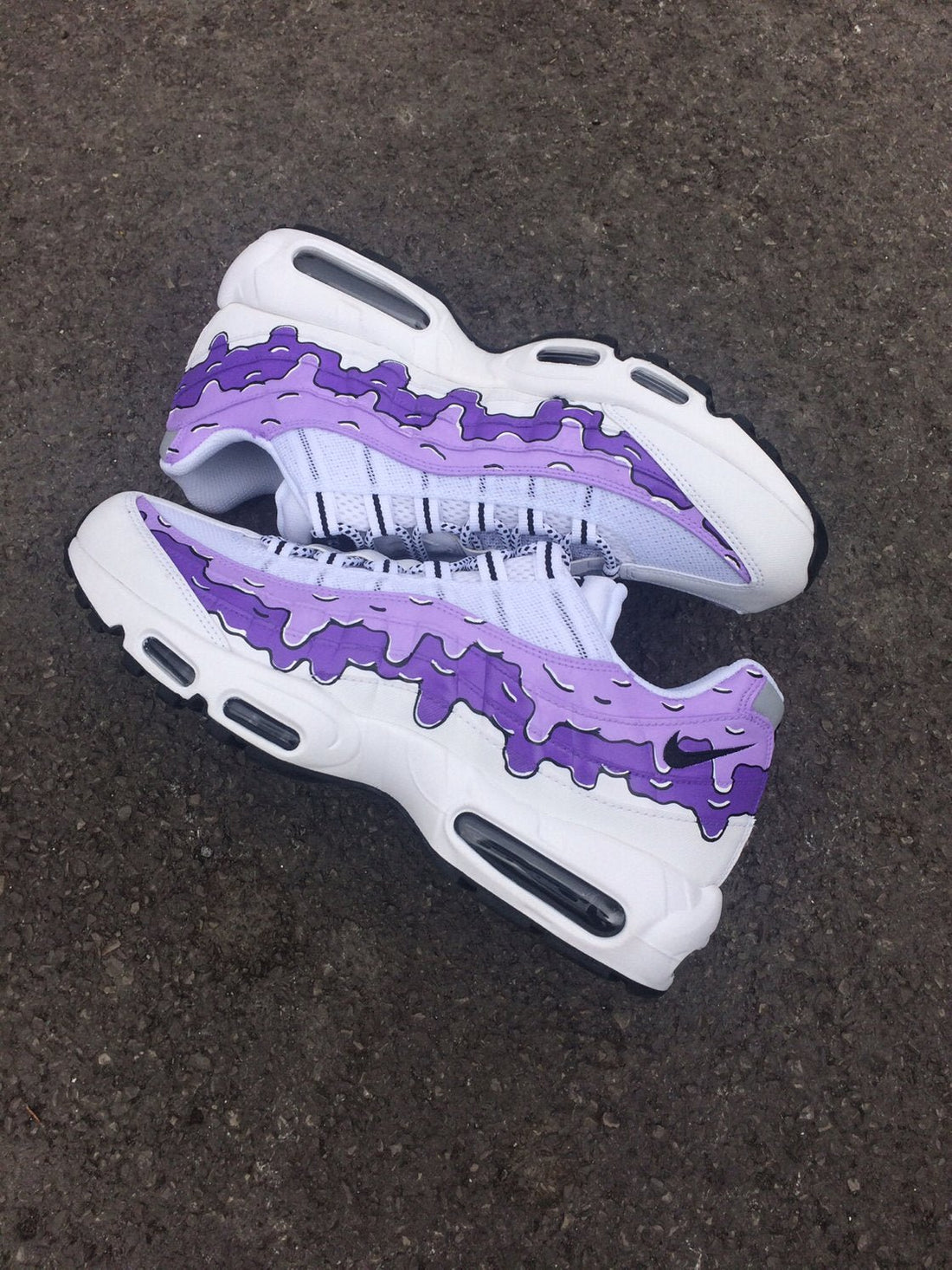 Purple Dripping - Air Max 95 Custom Nike Sneakers