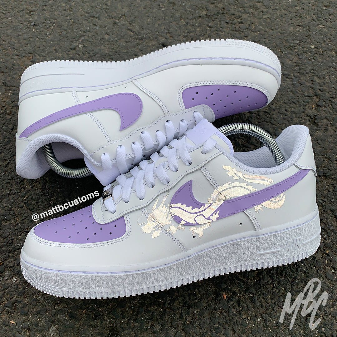 Reflective Dragon - Air Force 1 Custom Nike Sneakers