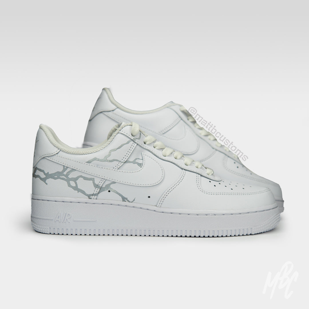 3M Reflective Lightning - Air Force 1 Custom Nike Sneakers