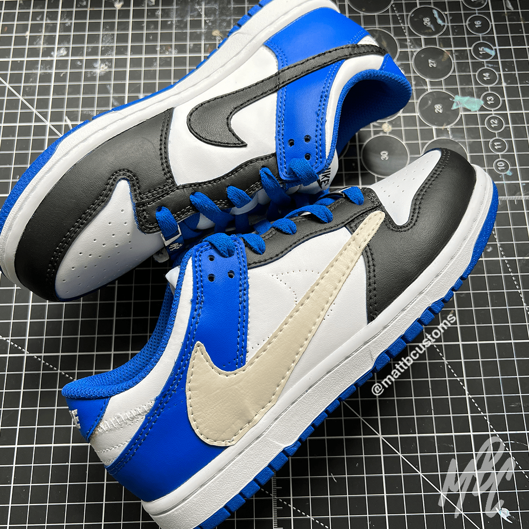 Reverse Swoosh Custom Nike Dunk Low Trainers MattB Customs