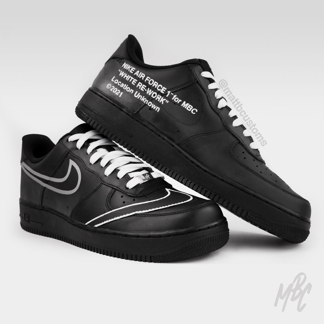 Rework Design Custom Nike Air Force Trainers – MattB Customs