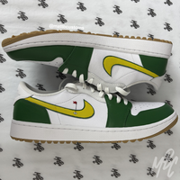 Putting Green - Jordan 1 Low Golf Customs - NO BOX | UK12