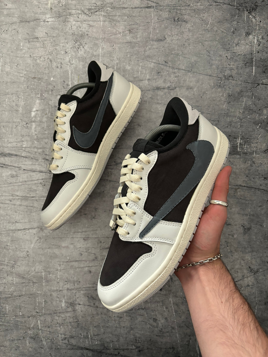 Cactus Suede Mercury Jordan 1 Low Nike Custom Sneakers