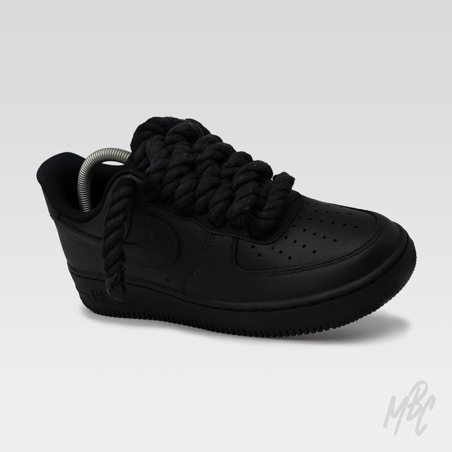 Matte Black Air Force 1 Custom Nike Trainers