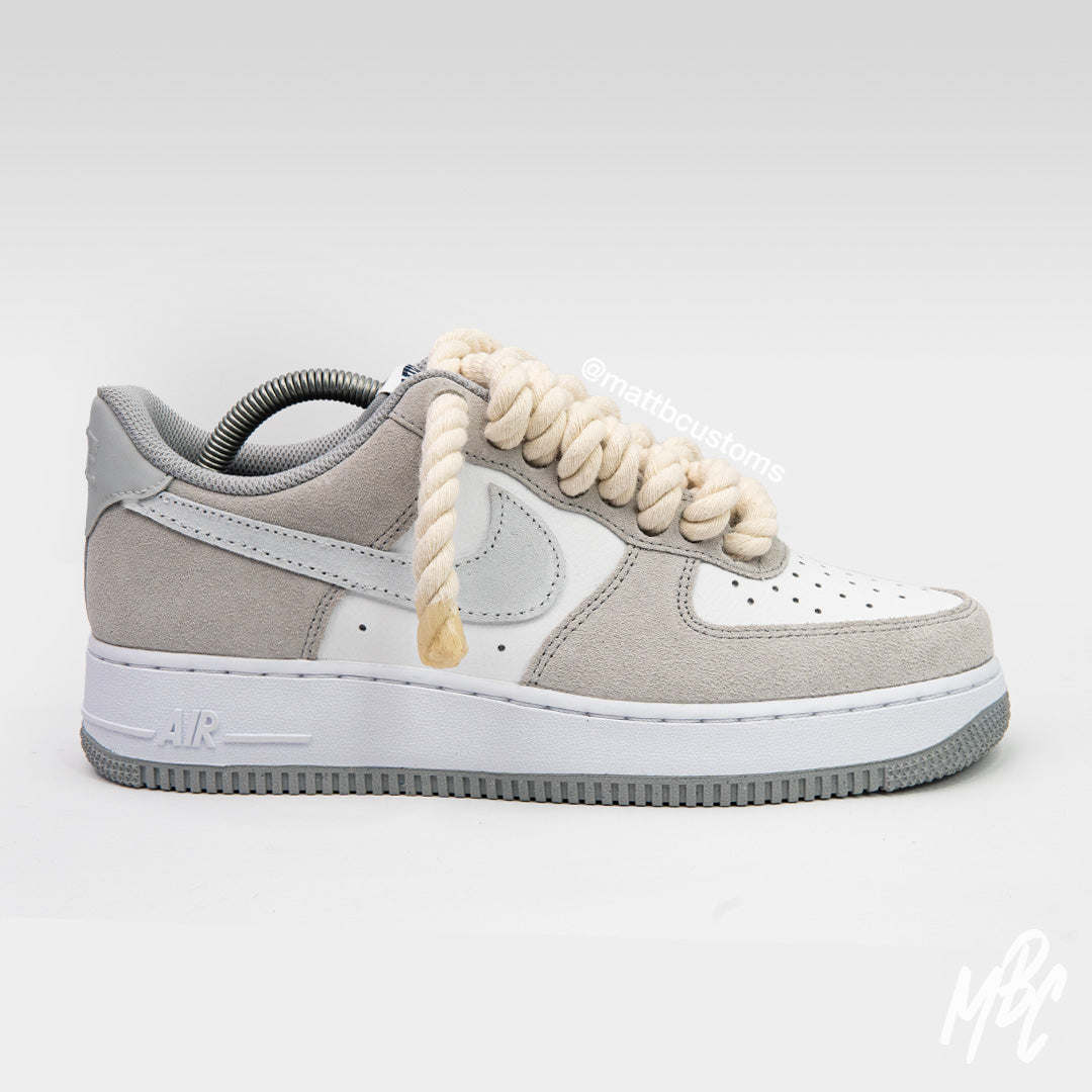 Sand Stone Thicc Lace - Air Force 1 Custom Nike Sneakers