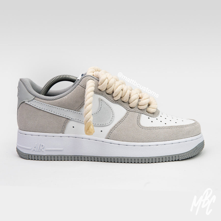 Sand Stone Thicc Lace - Air Force 1 Custom Nike Sneakers