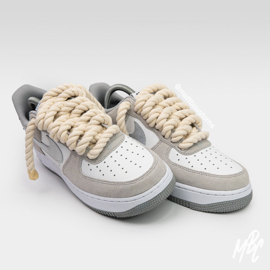 Sand Stone Thicc Lace - Air Force 1 Custom | UK 8 Nike Sneakers