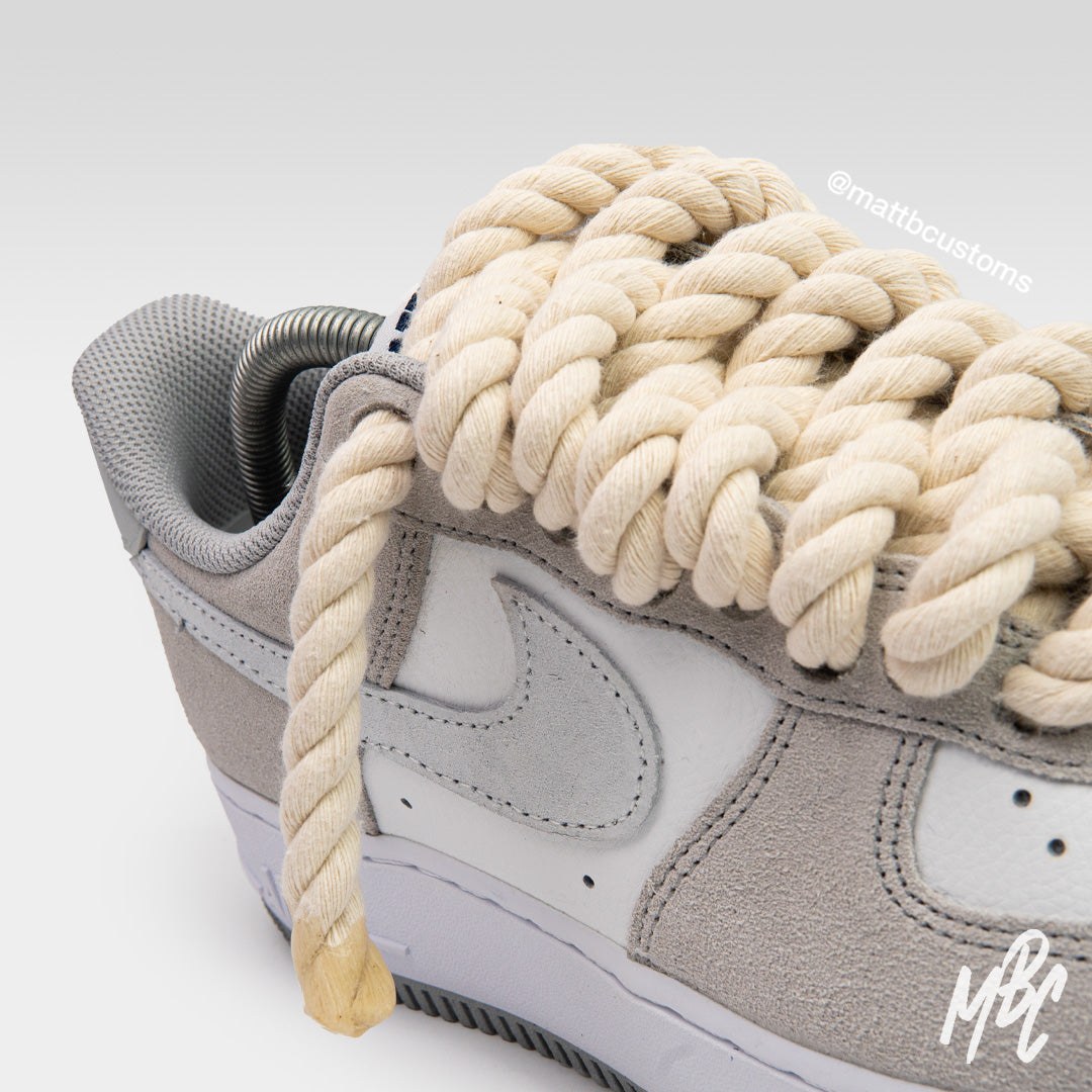 Sand Stone Thicc Lace - Air Force 1 Custom Nike Sneakers