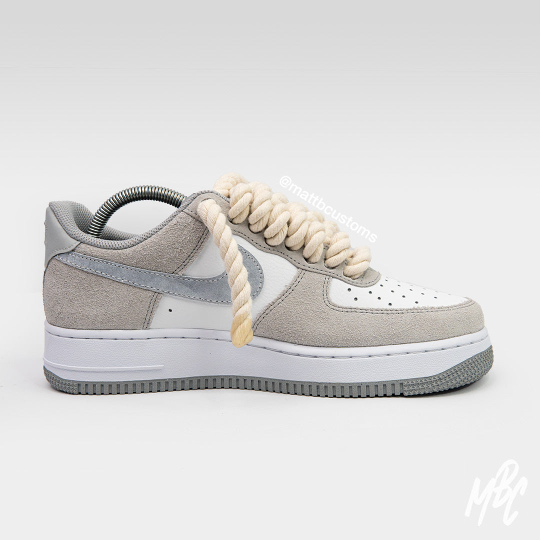 Sand Stone Thicc Lace - Air Force 1 Custom | UK 8 Nike Sneakers