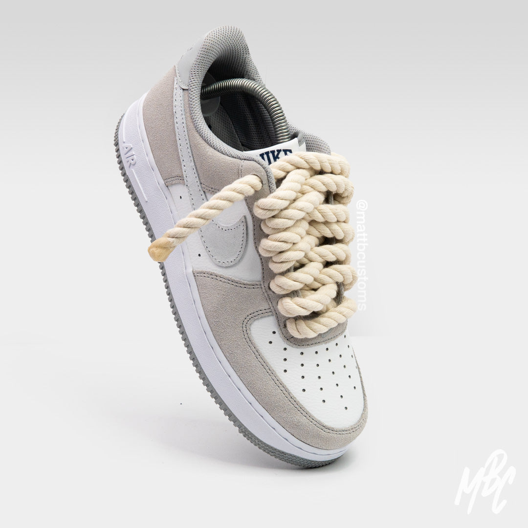 Sand Stone Thicc Lace - Air Force 1 Custom Nike Sneakers