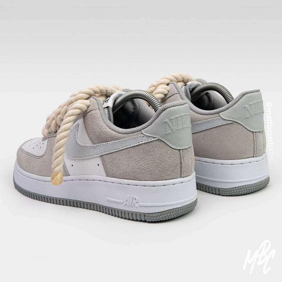 Sand Stone Thicc Lace - Air Force 1 Custom Nike Sneakers