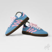 Groovy Cotton Candy - Adidas Spezial Custom Sneakers