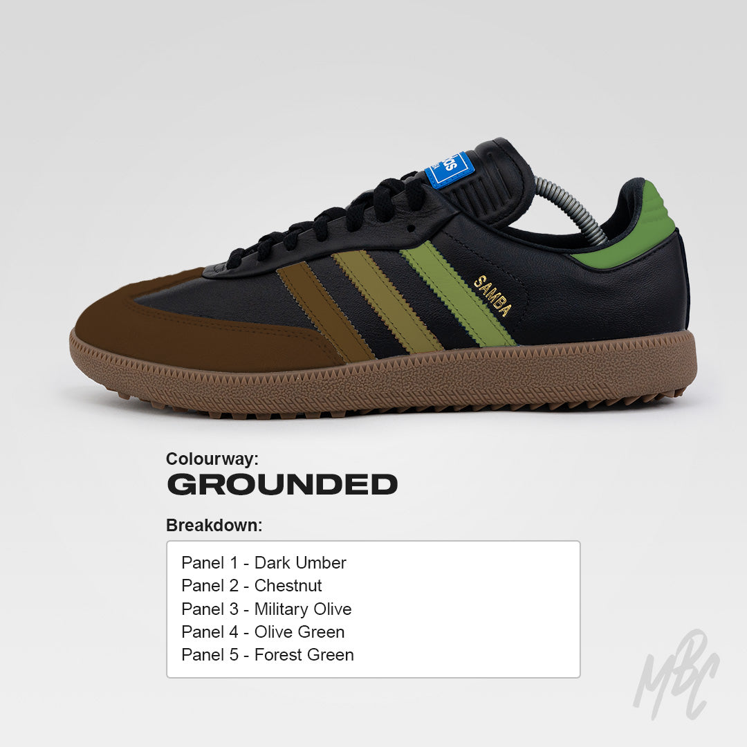 Create Your Own Colourway - Adidas Samba Black Golf Custom