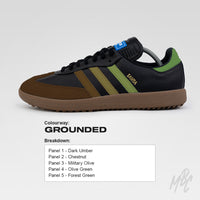 Create Your Own Colourway - Adidas Samba Black Golf Custom
