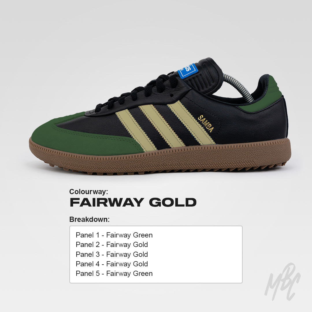 Create Your Own Colourway - Adidas Samba Black Golf Custom