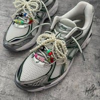 Asics with Girly Pop Charms Custom Sneakers