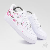Cherry Blossom Nike Air Force 1 Custom Sneakers - Japanese inspired Custom Sneakers