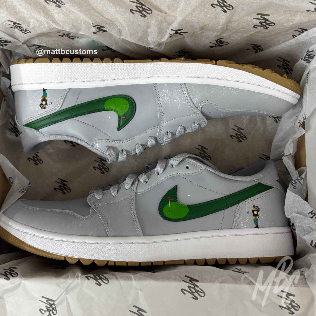 Happy Golfing - Jordan 1 Low Golf | UK10
