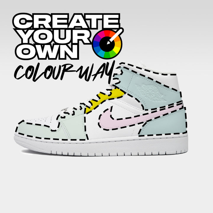 OG Colourway (Create Your Own) - Jordan 1 Mid Custom Nike Sneakers