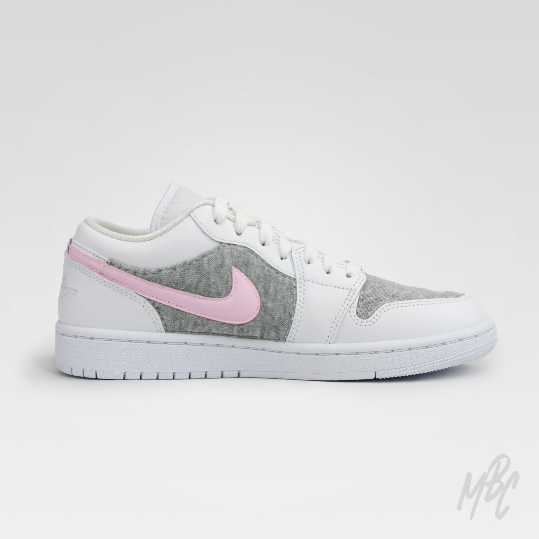 Cactus Jogger Jordan 1 Low Pink Reverse Swoosh Custom