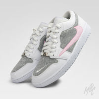 Cactus Jogger Jordan 1 Low Pink Reverse Swoosh Custom