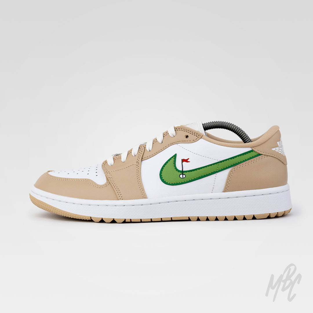 Clean on the Green 2.0 - Jordan 1 Low Golf Custom