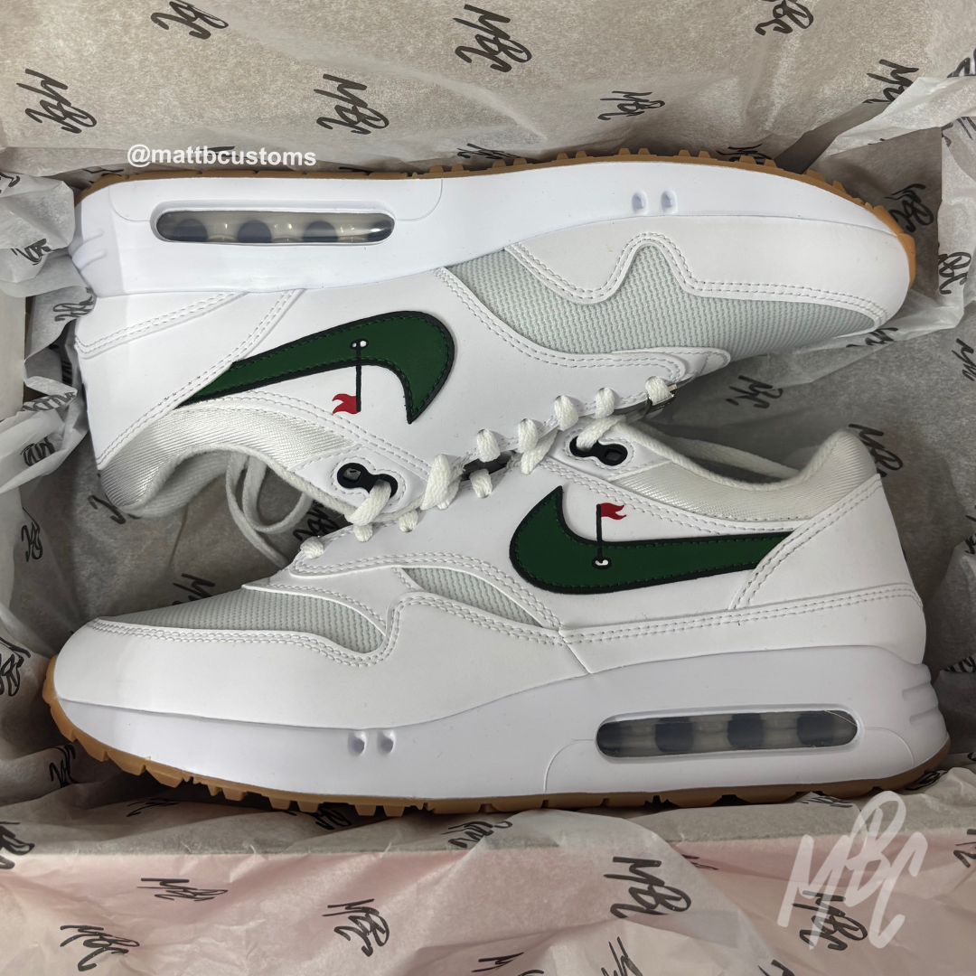 Clean On The Green - Air Max Golf 1 Custom | UK 7.5