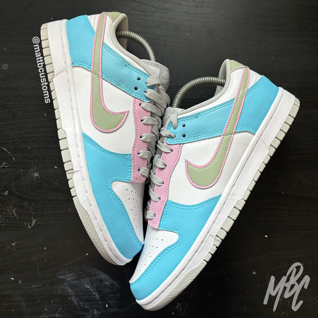 Birthday Cake Custom Dunk Low Trainers