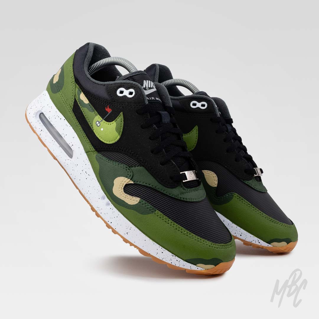 Fairway Camo - Air Max 1 Golf Black Custom