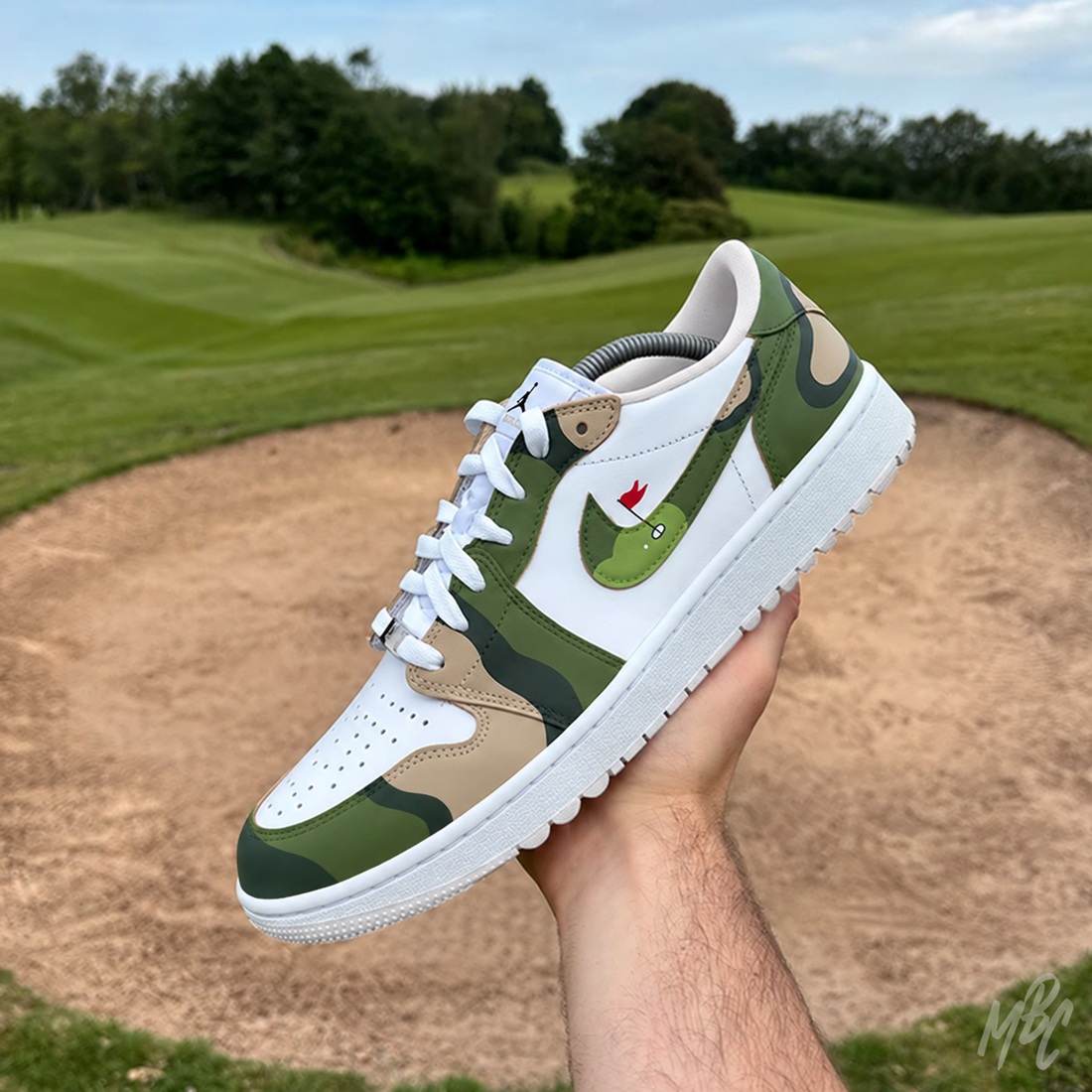 Fairway Camo - Jordan 1 Low Golf Custom