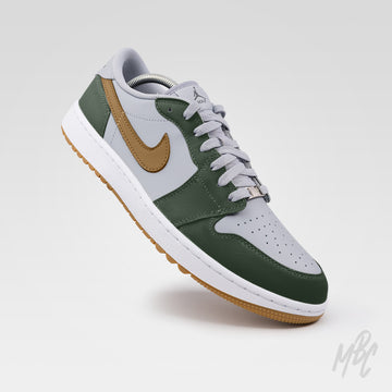 Fairway Gold - Jordan 1 Low Golf Custom