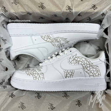 Black Custom Air Force Dior Reflective Swoosh Pack Design Custom