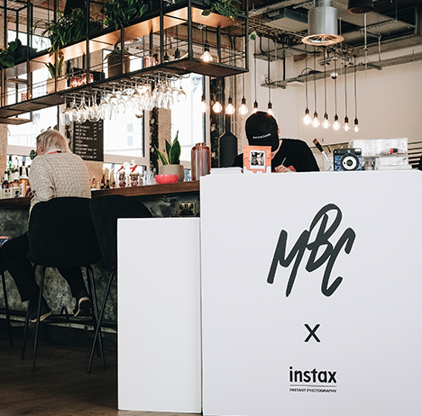 MattB Customs x Instax FujiFilm event space for a pop up activation for live hand painting