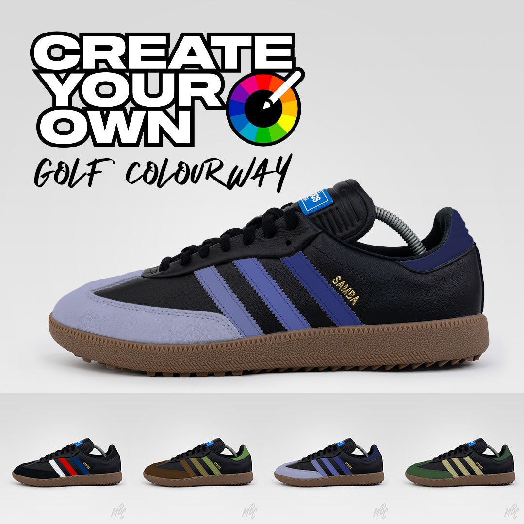 Create Your Own Colourway - Adidas Samba Black Golf Custom