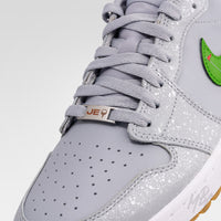 Custom Engraved Golf Lace Locks - Custom Engraved Golf Dubrae on Custom Nike Jordan 1 Low Sneaker - Happy Putting