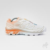 Dip Dye Gradient Salomon XT-6 custom with orange gradient midsole and white upper