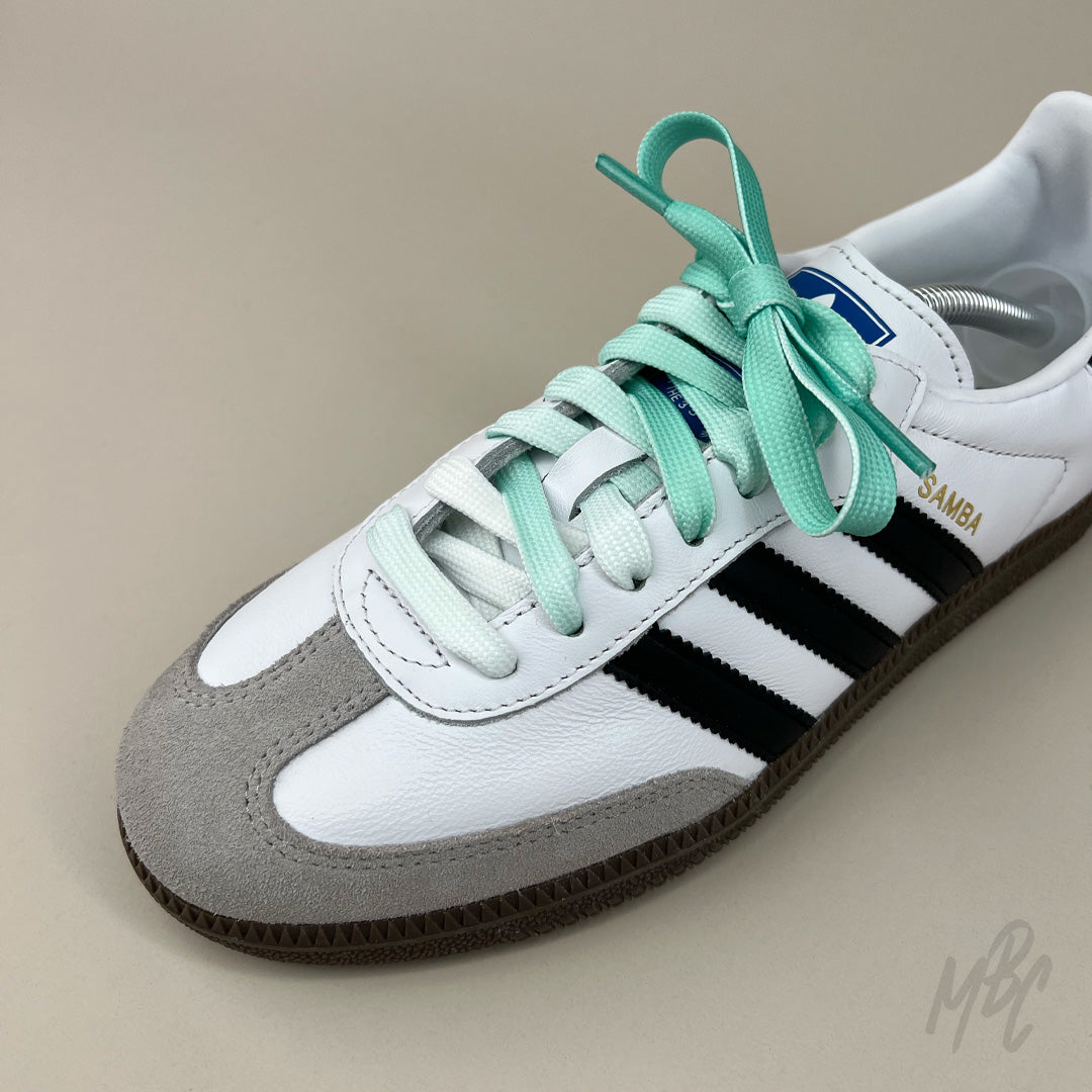 Gradient Laces Tiffany to White Gradient Laces Tiffany to White