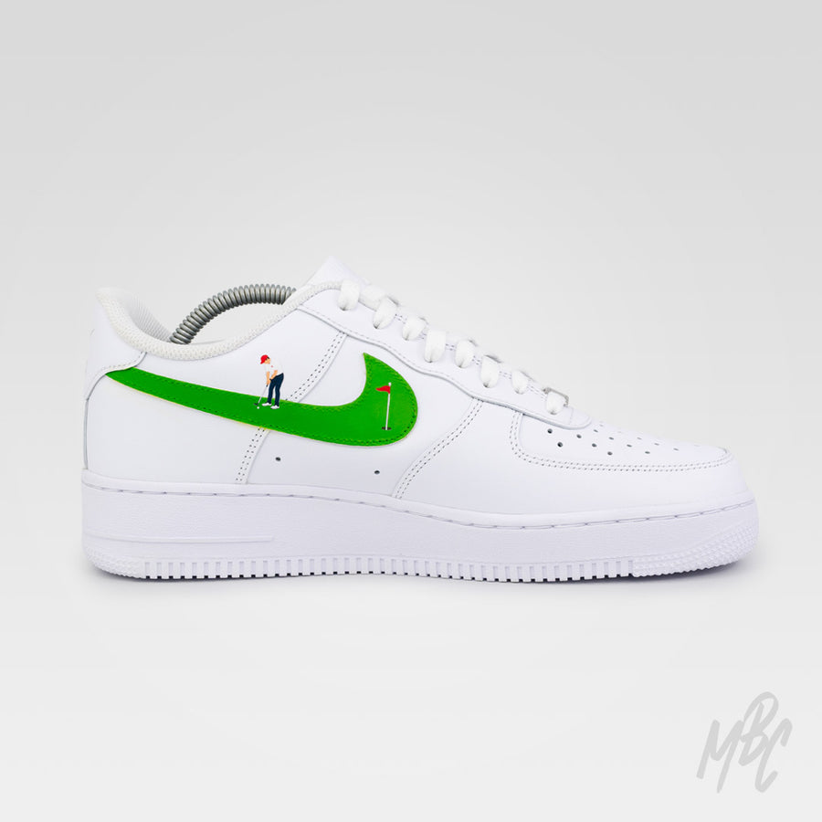 Nike Air Force 1 Custom Sneakers - Putting Swoosh